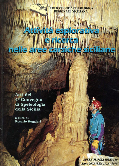 copertina "Speleologia Iblea" vol.10
